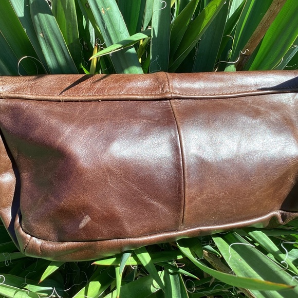 Western Boho Leather Fringe Silver Concho Clutch Handbag - Picture 2 of 10